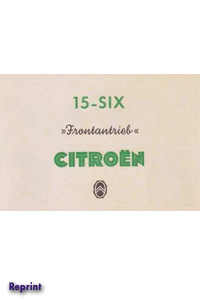Citroën Traction Avant 15CV Prospektus